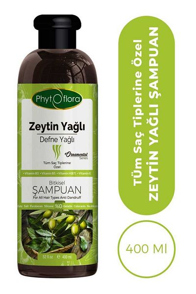 Phytoflora Salt-Free All Hair Types Special Olive Oil Herbal Shampoo 400 ml