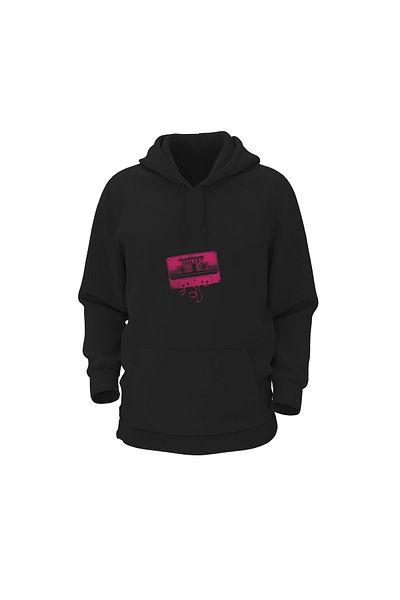 moda kolaj Music Back Printed Unisex Hooded Swatshirt