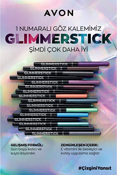 AVON Glimmerstick Asansörlü Pırıltılı Göz Kalemi Emerald Glow