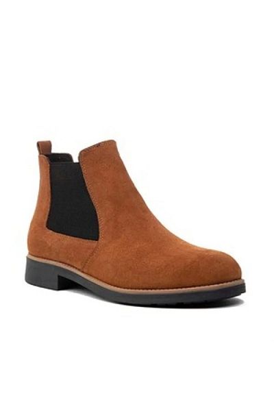 Şahin Men's Tan Genuine Leather Casual Boots