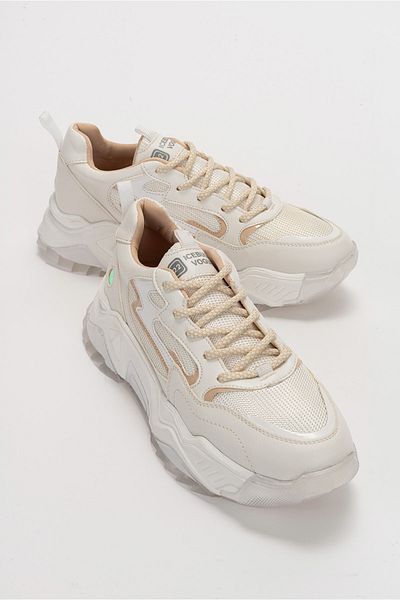 LuviShoes 65100 Pantofi sport albi pentru femei
