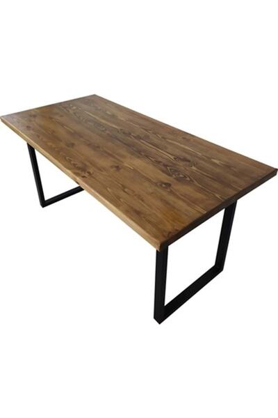 Flaş Group Metal Masa Ahşap Masa Masif Masa Çalışma Masası Doğal Ahşap Çalışma Masası