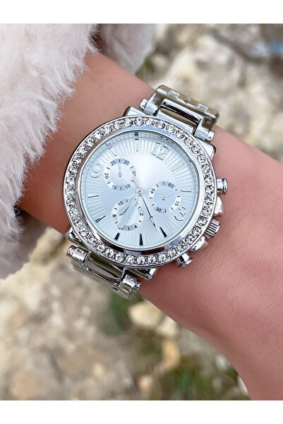 LOOQ Stone Detailed Women's Wristwatch