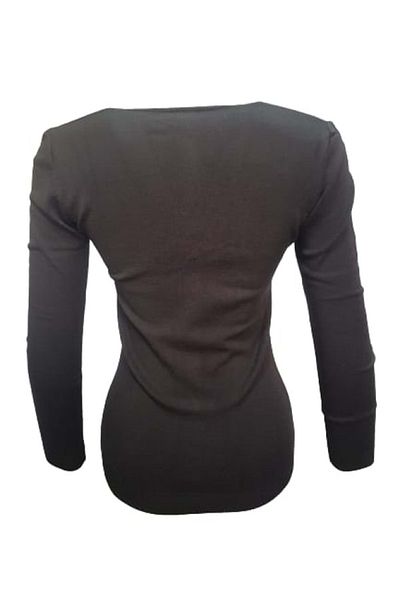 Seyhan 333 Women's Mercerized Front Buttoned Knitwear Cardigan - Brown