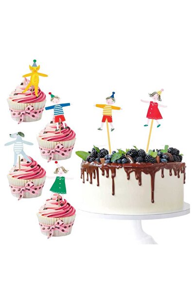 Trend Hediye Sepeti مجموعة من 10 أطفال يحملون أعواد أسنان وأعواد أسنان كب كيك...