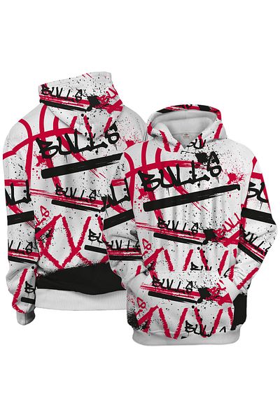 usateamfans Μπουλς 3d Oversize Hoodie