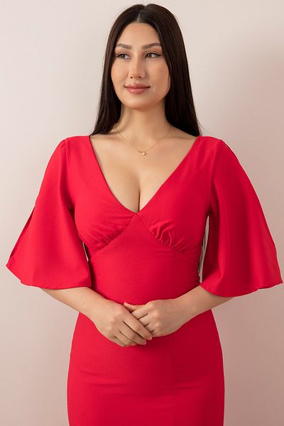 PULLIMM Rochie de seară lungă cu detaliu cu fante 13233