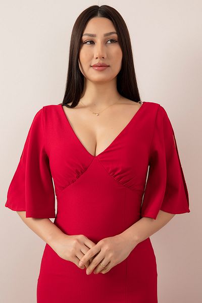 PULLIMM Rochie de seară lungă cu detaliu cu fante 13233