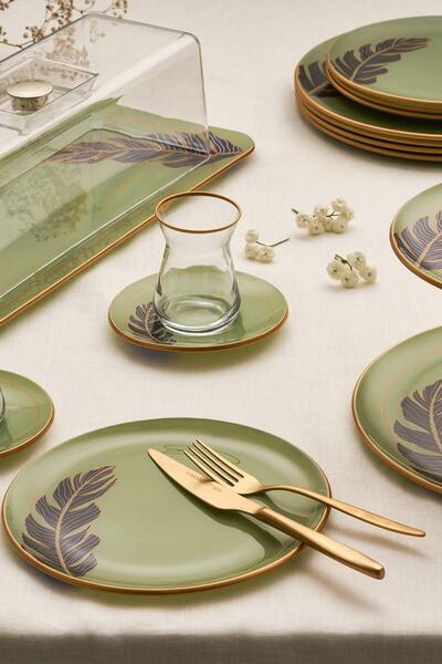 Emsan Greeny 4 Parça Servis Tabağı Seti