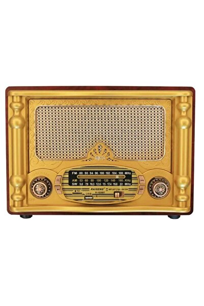 JUNGLEE Büyük Boy Nostaljik Radyo Bluetooth Sd Kart Usb Girişli Kablosuz Hopa...