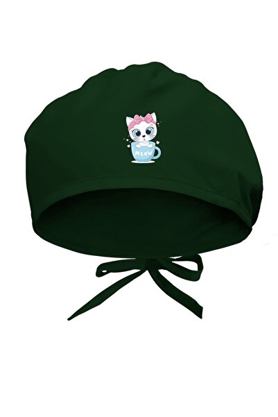 Tasarım Trend قبعة جراحية بتصميم قطة لطيفة في كوب