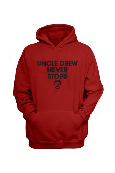 usateamfans Φούτερ με κουκούλα «Uncle Drew Never Stops».