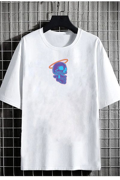 DEEPSENCE Λευκό μπλουζάκι Unisex Oversize - Vardvine Back Printed