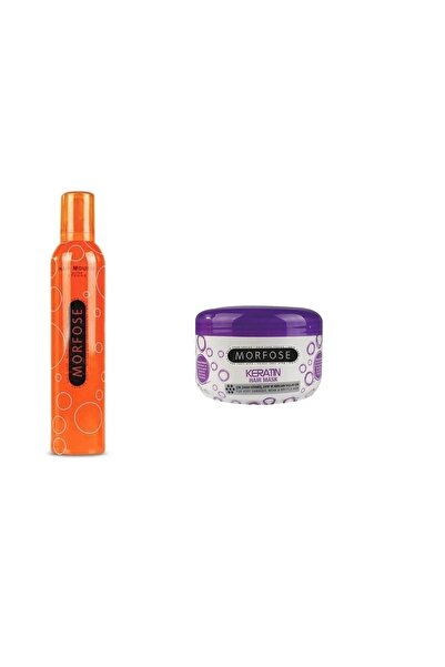 Morfose Turuncu Saç Şekillendirici Köpük 350ml + Keratin Saç Maskesi