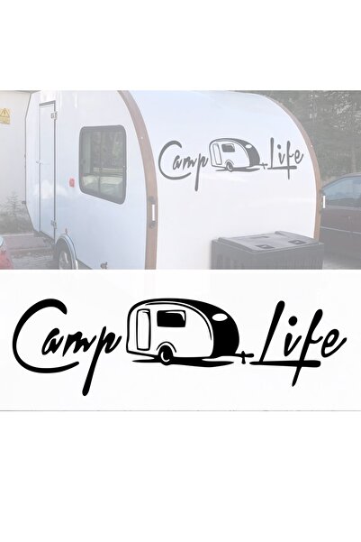 Melek Pazarı 40 × 11 سم كامب لايف، ملصق كارافان، ملصق كامب لايف كارافان
