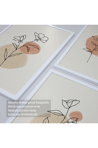 HOMEPACK Σετ ζωγραφικής 3 τεμαχίων με λευκό πλαστικοποιημένο πλαίσιο Hpn110