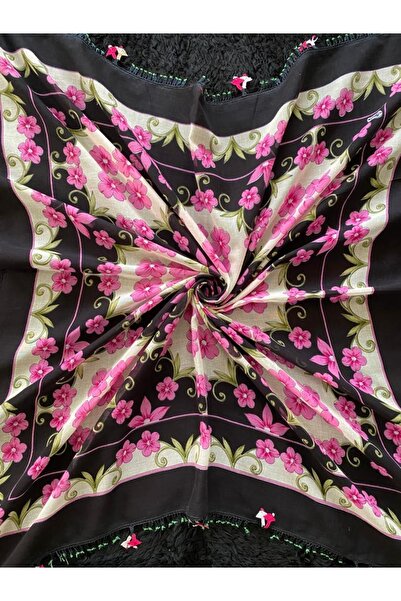 Beykan Eşarp Iğne Oyalı Yazma Yemeni Tülbent