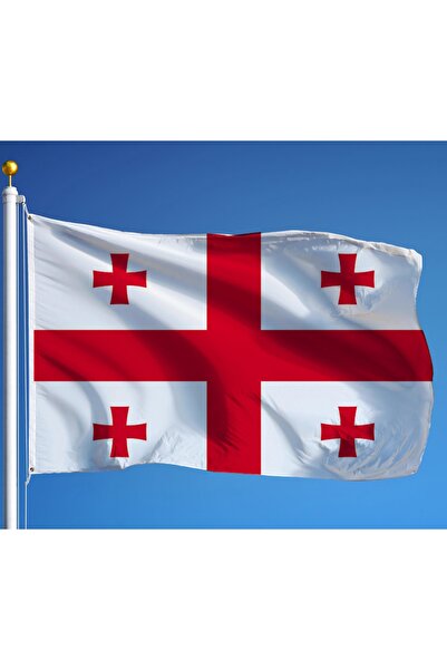ZC Bayrak Gürcistan Milli Gönder Bayrağı 70x105 Cm Raşel Dijital Baskı