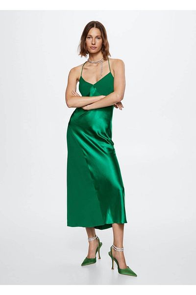 MANGO Woman Rochie din satin
