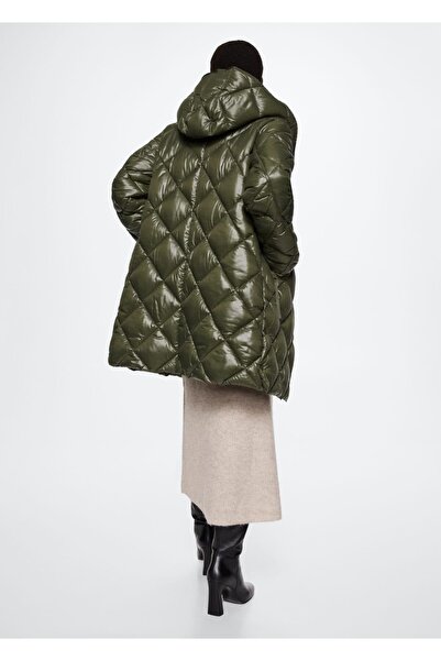 MANGO Woman Kapüşonlu Kapitone Anorak