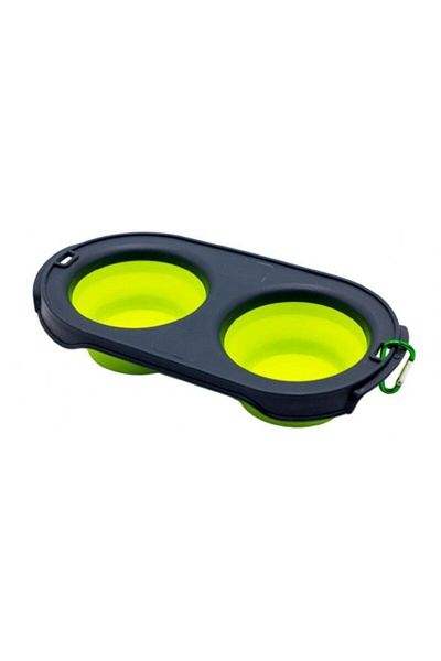 pawin Foldable Silicone Travel Double Food Container