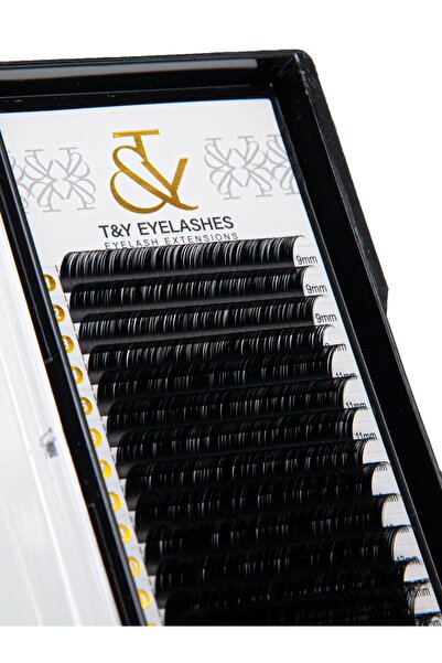 T&Y EYELASH Klasik Ipek Kirpik Cc Kıvrım 0.15 Kalınlık Mix 09/11/13/15 Mm Uzu...