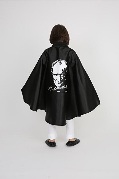 FATELLA Pelerina unisex pentru copii cu imprimeu Atatürk - 23 aprilie Pelerin...