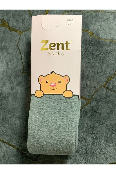 ZENT Чорапи за момиче 7-8 години, хавлиени, бели, 1 брой