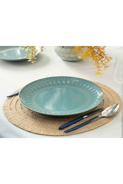 English Home Stoic Ceramic Serving Plate 27 Cm Colorful