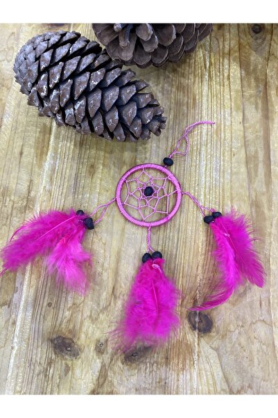 Bohemian Düşkapanı / Rüyakapanı Pembe Bohem Çanta Aksesuarı Araba süsü Dikiz ...