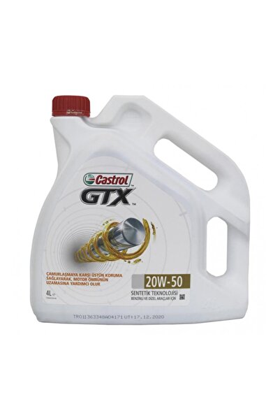 CASTROL Gtx 20w-50 4 Litre Sentetik Motor Yağı