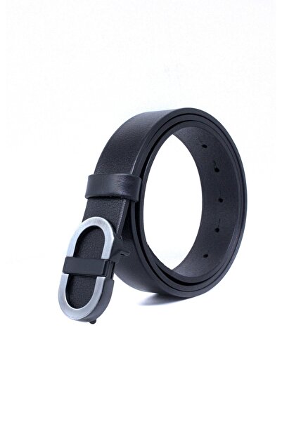 Livize Curea pentru bărbați din piele de bivolit cu un singur strat cu ace 3,5 cm