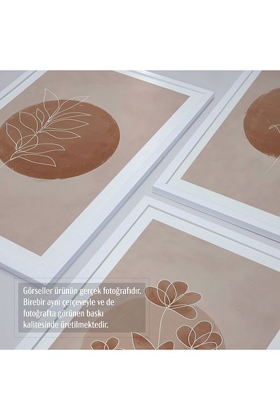 HOMEPACK Σετ ζωγραφικής 3 τεμαχίων με λευκό πλαστικοποιημένο πλαίσιο Hpn125