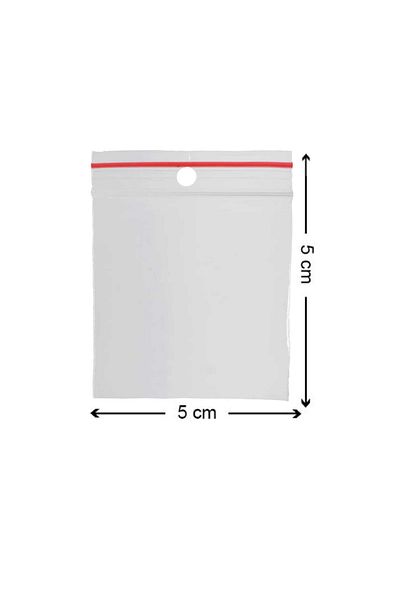Yakutsan Tropic 20 Pack Hanging Perforated Ziplock Bag Ziplock Bag 5x5 Cm (2000 Pieces)