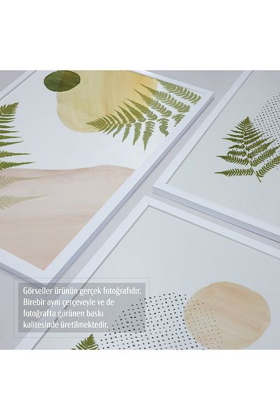 HOMEPACK Σετ ζωγραφικής 3 τεμαχίων με λευκό πλαστικοποιημένο πλαίσιο Hpn130