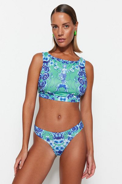 Trendyol Collection Регулярні плавки бікіні пака з етнічним візерунком TBESS22BA0306