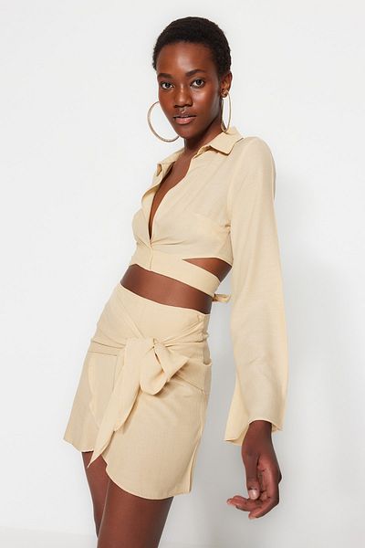 Trendyol Collection Two-Piece Set - Beige - Regular fit