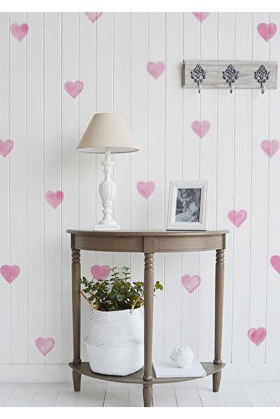 WALLHUMAN Soft Pembe Kalpler Duvar Stickerı