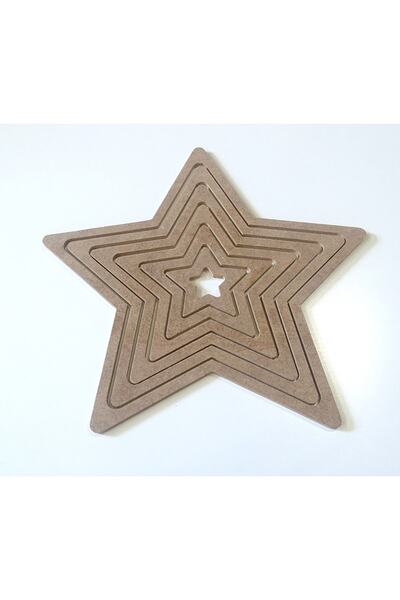 PLANET PASD مجموعة ستار مكرامية MDF مكونة من 6 قطع