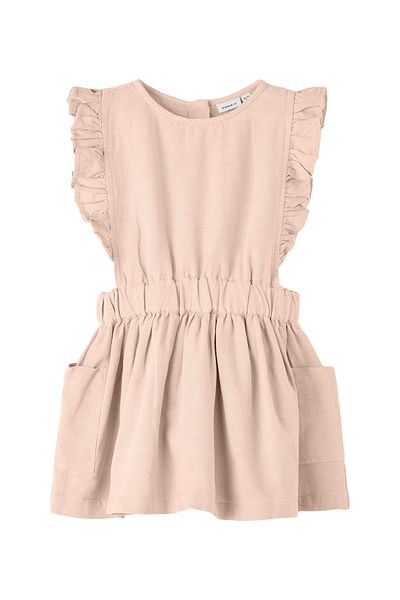 name ıt Kleid - Beige - Gerüschter Saum
