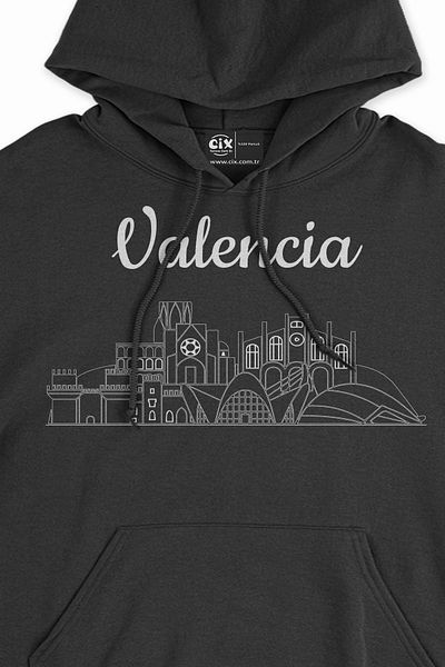 Cix Hanorac negru din Valencia View