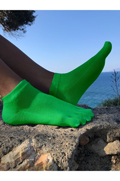 Daren Topuklu 3 Lü Parmaklı Patik Corap