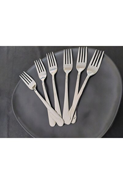 KISMET STEEL Kısmet Çakır Model 304 Kalite 12'li Yemek Çatalı