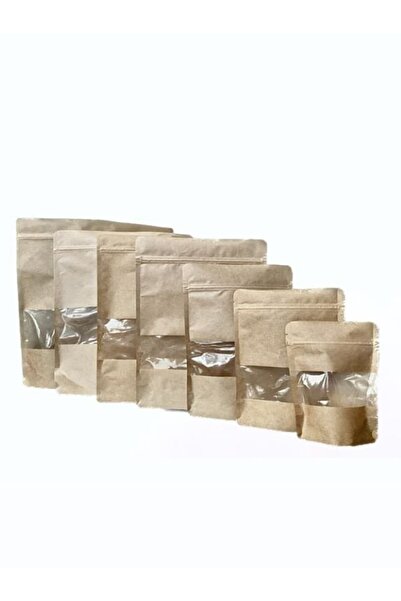 8,5*14,5 Kilitli Pencereli Doypack Poşet