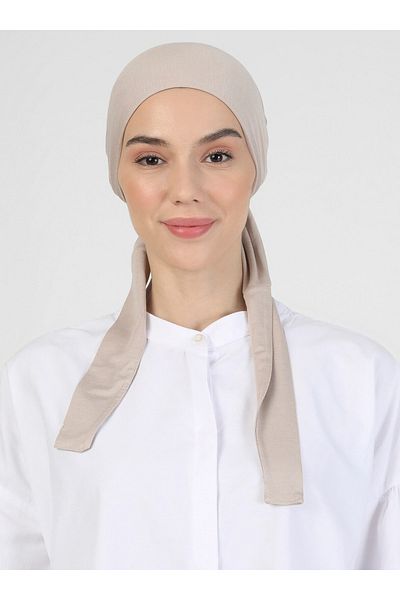Ecardin Light Mink St 046 - Large Tied Band Bonnet