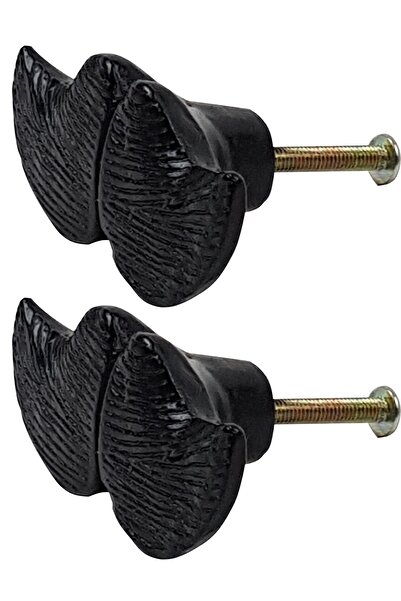 Binbirreyon 2 Adet Kulp Bıyık Figürlü Seramik Dolap Çekmece Kulbu Bk053