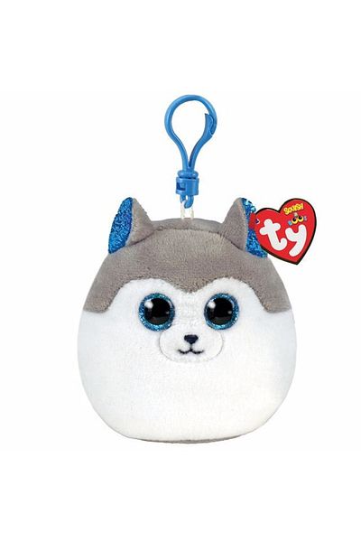 TY Beanie Boos سلسلة مفاتيح Ty Slush Husky Squish