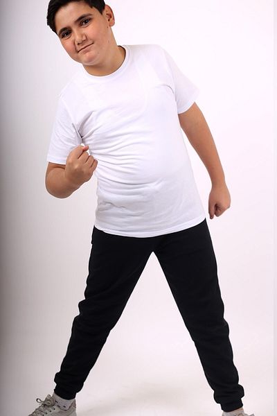 çiko kids Unisex 1 απλό φούτερ Jogger και 1 απλό βαμβακερό μπλουζάκι Basic