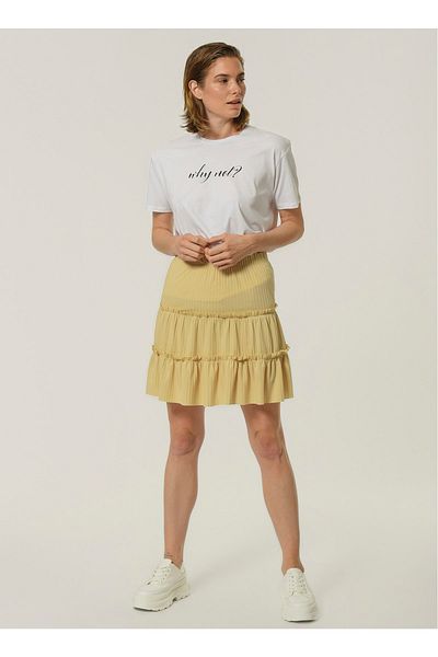 People By Fabrika Normal Waist Beige Women's Skirt506416545