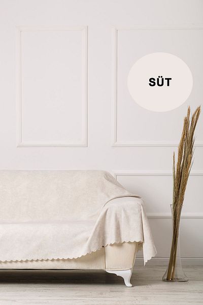 VELERDE HOME Husă pentru canapea extensibilă reversibilă Vessel Milk pentru băiat supradimensionat